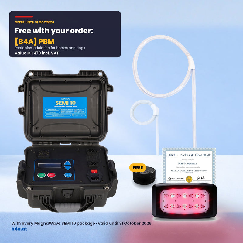 MagnaWave SEMI 10 – Basis-Paket (Hund & Pferd) | PEMF-Magnetfeldanwendung
